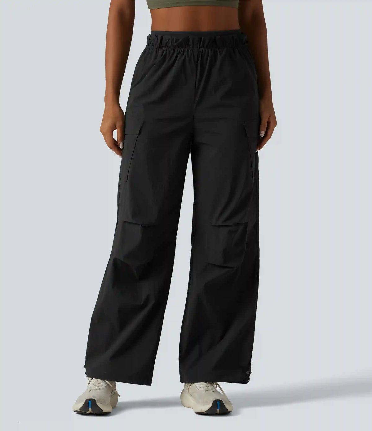 High Waisted Baggy Hiking Cargo Joggers with Pockets