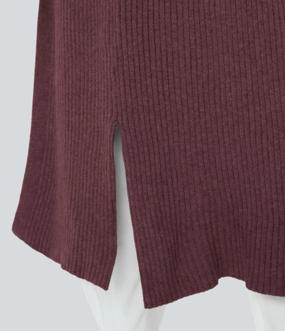 Hooded Long Sleeve Pocket Longline Casual Cardigan