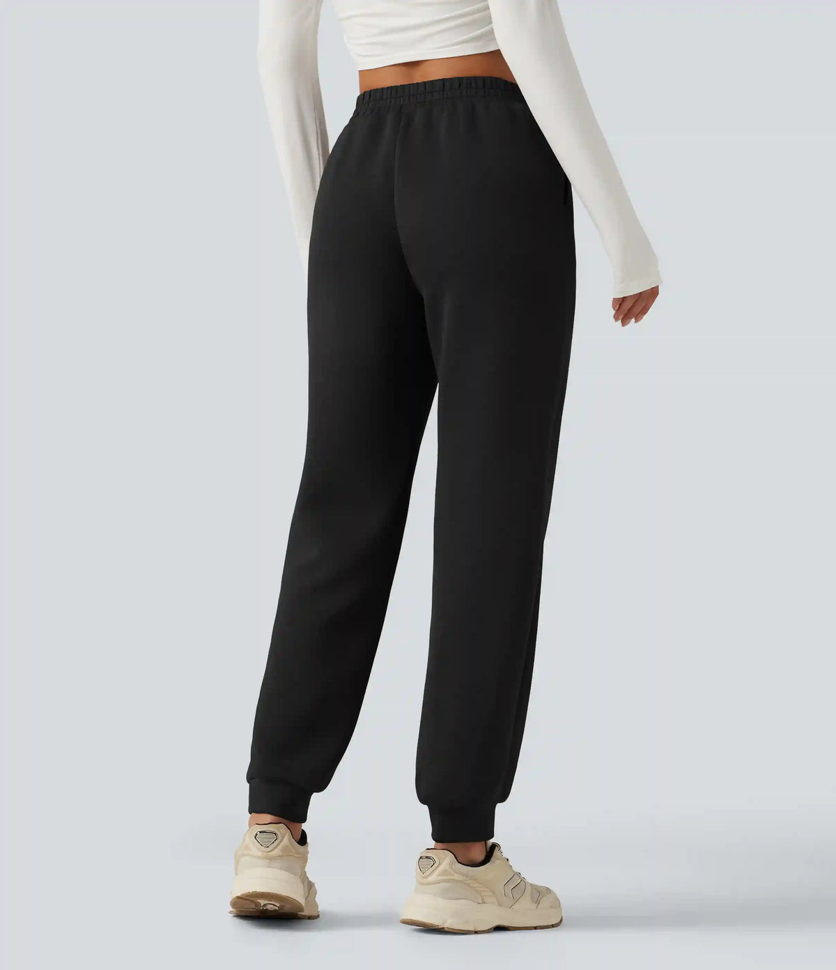 SpacerTek™ Mid Rise Tapered Casual Sweatpants with Pockets