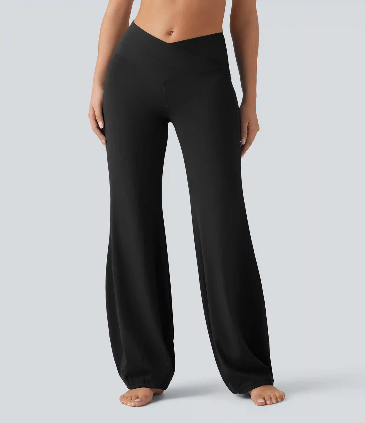 SoftlyZero™ Crossover High Waisted Dance Balloon Joggers with Pockets