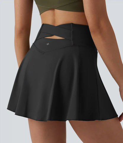 Softlyzero™ Airy High Waisted Tummy Control 2-in-1 InstantCool Mini Tennis Skirt with Pockets