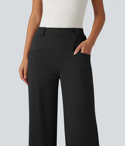 Halara Flex™ Mid Rise Wide Leg Work Pants with Pockets