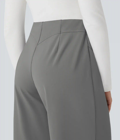 Halara Flex™ DayStretch Mid Rise Wide Leg Work Pants with Pockets