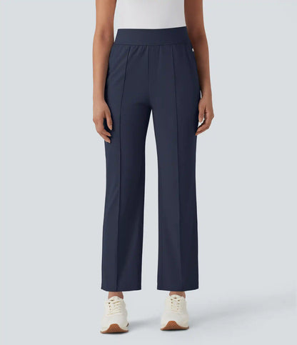 Mid High Waisted Pockets Quick Dry Golf Pants-Golf Tee-UPF40+