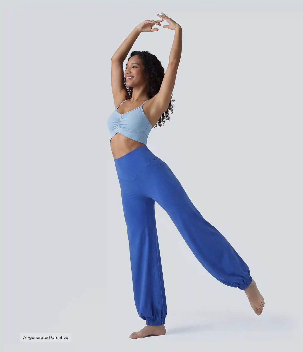 SoftlyZero™ High Waisted Tummy Control Dance Balloon Joggers with Pockets