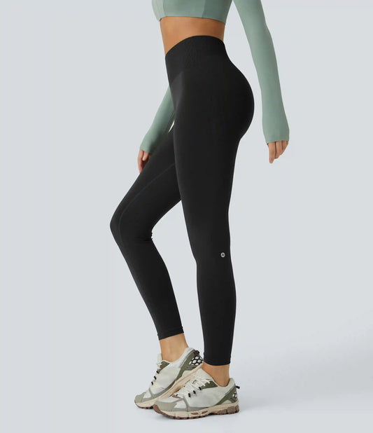 OneForm Seamless Flow Mid Rise Tummy Control Butt Lifting Yoga Leggings