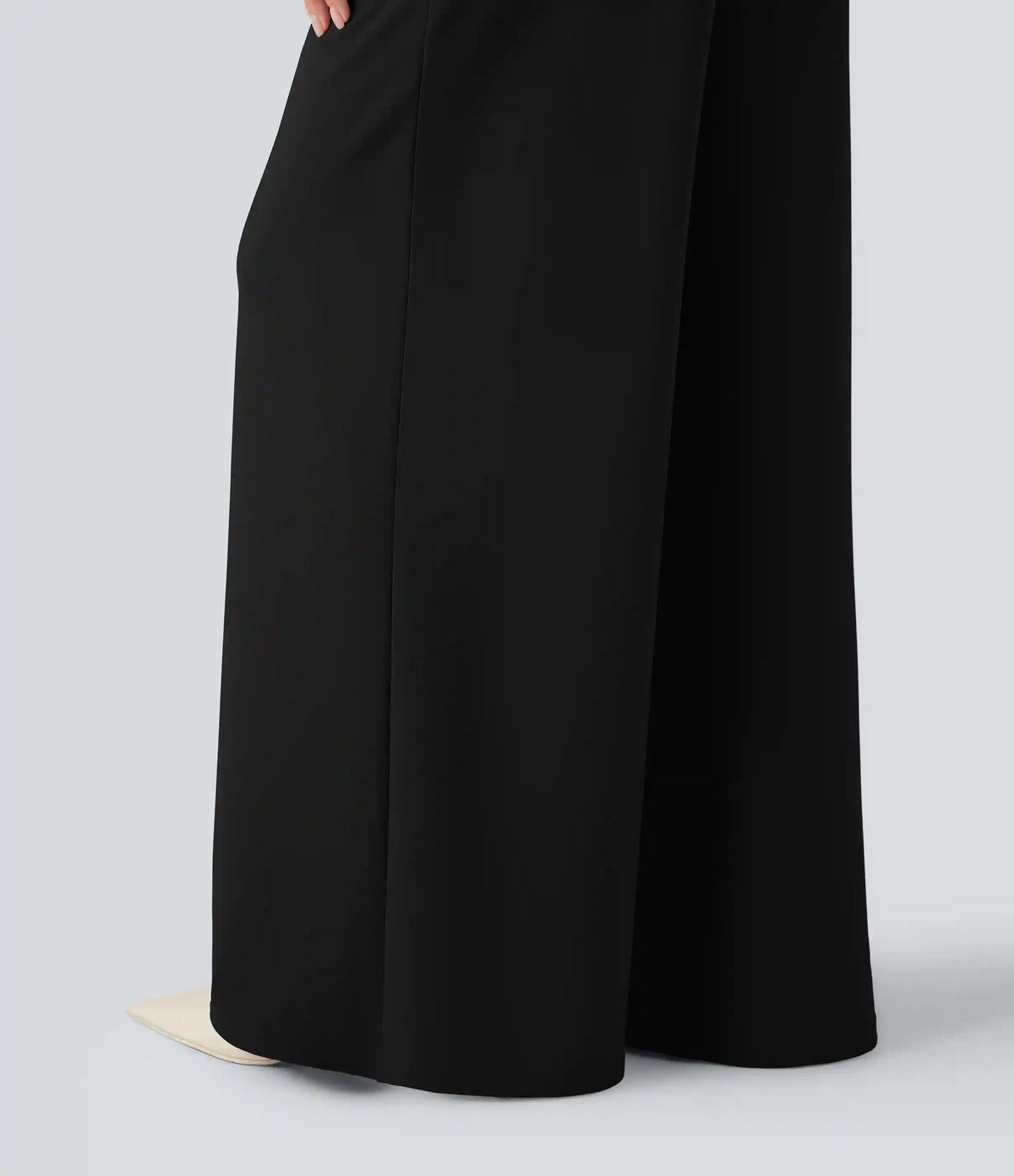 Halara Flex™ High Waisted Palazzo Wide Leg Crepe Work Pants with Pockets