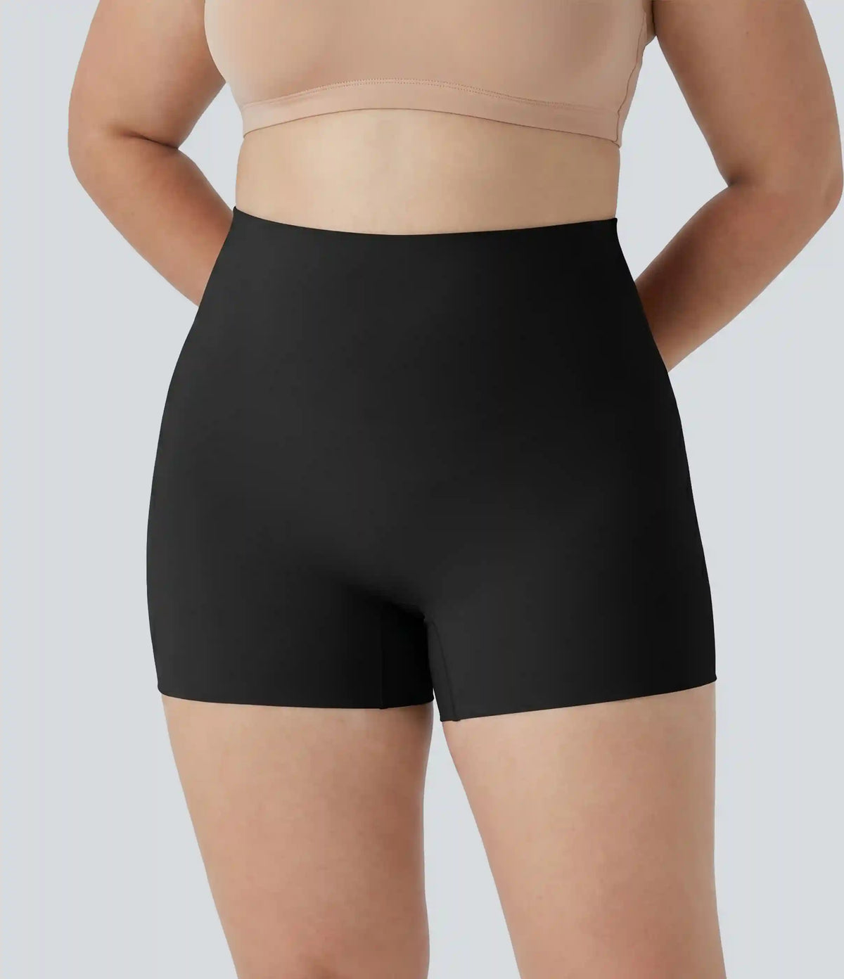 Plus Size High Stretch High Waisted Lounge Smooth Boy Shorts