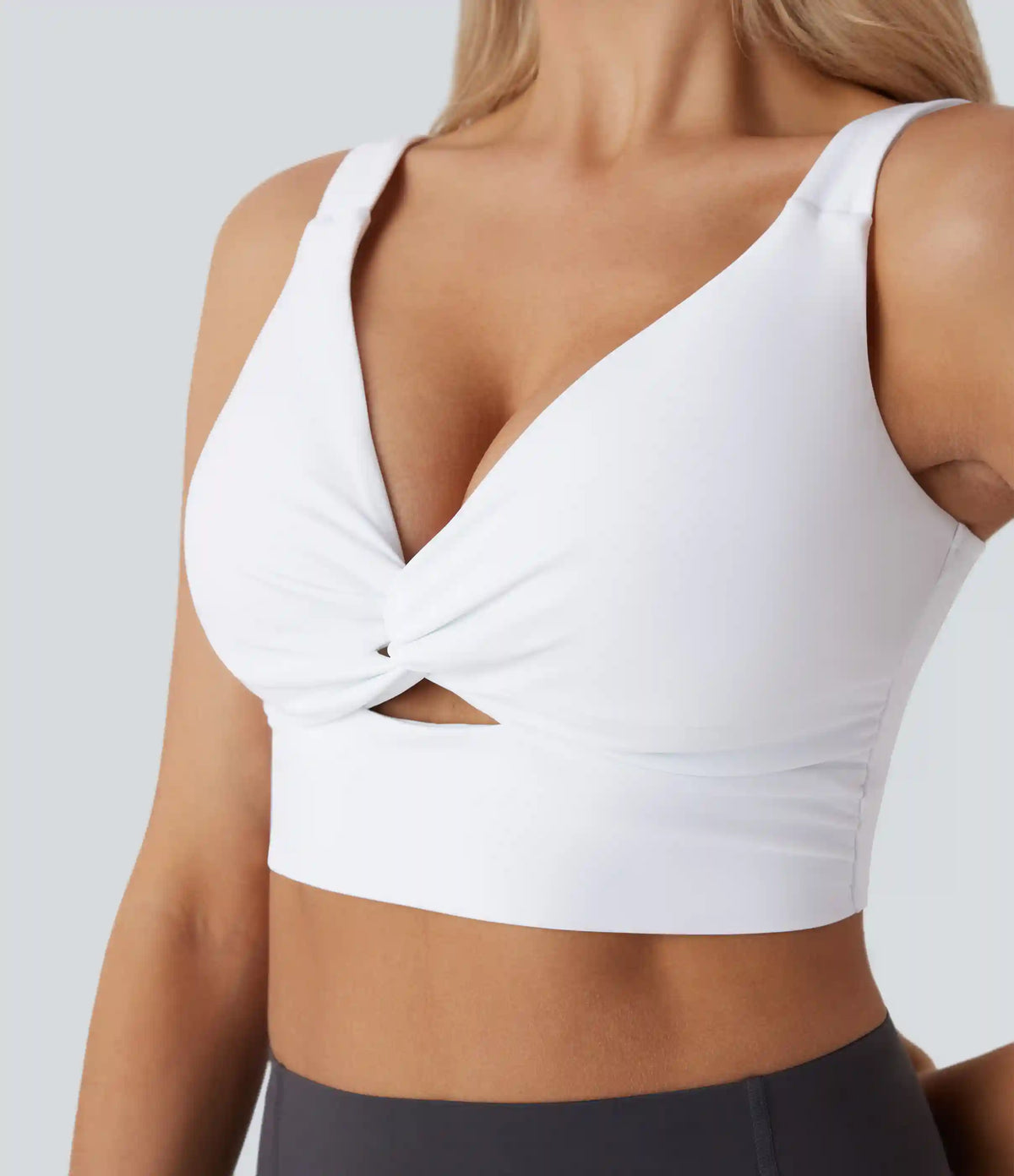 SoftlyZero™ Airy Low Support Cut Out InstantCool Yoga Sports Bra DD-F Cups