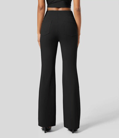 Halara Flex™ High Waisted Back Side Pocket Slight Flare Work Pants