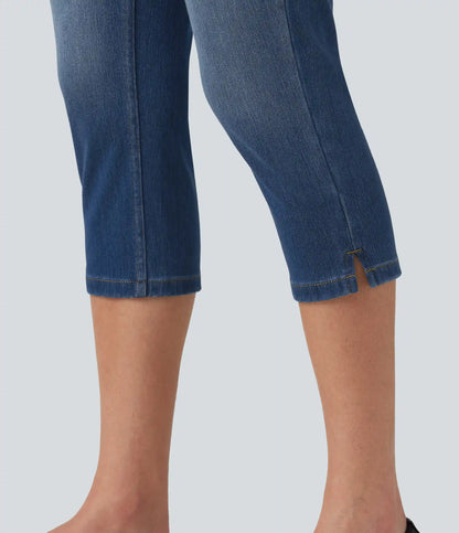 Halara Flex™ High Waisted Split Capri Casual Slim Jeans with Pockets