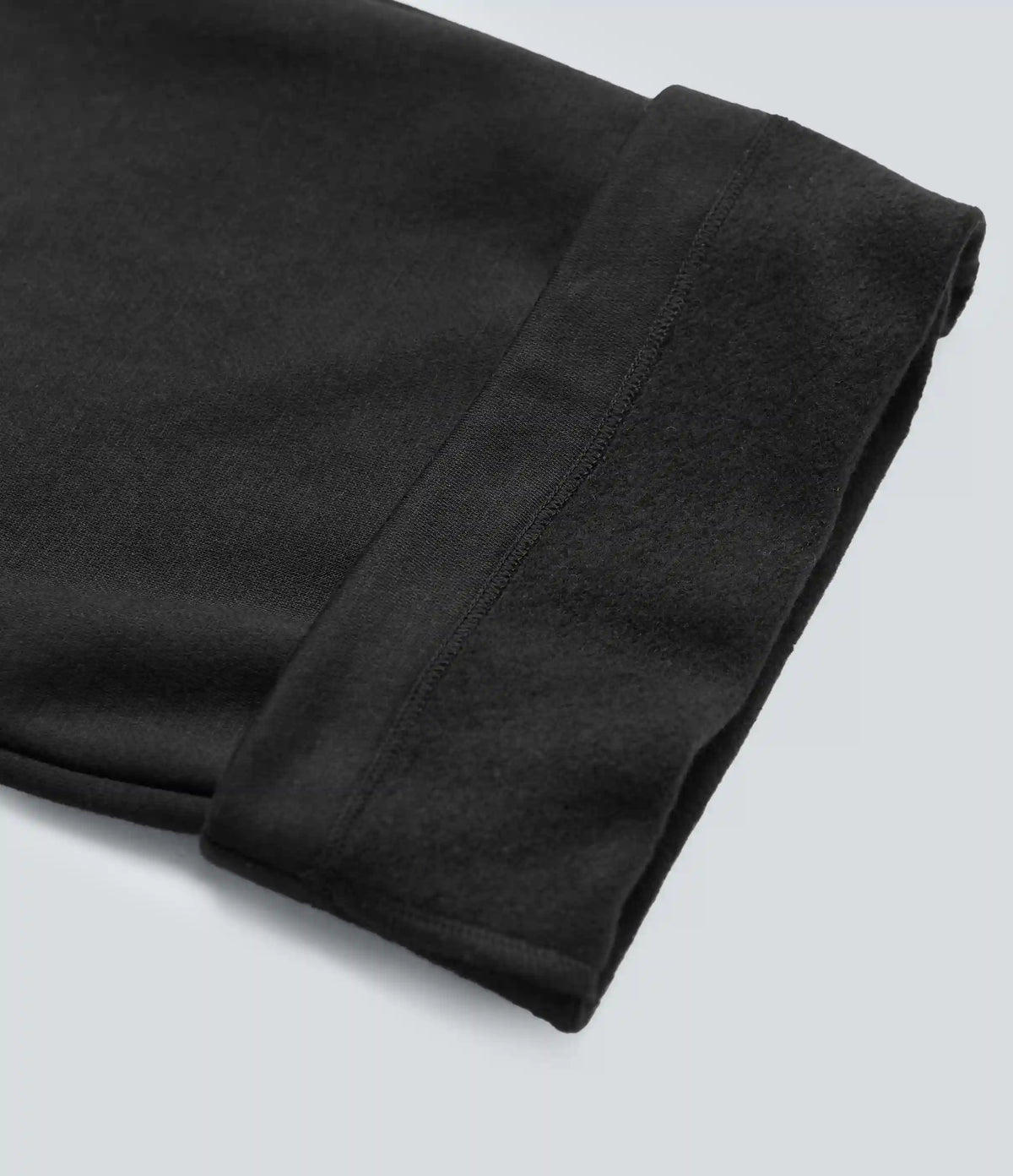 High Waisted Straight Leg Fleece Work Pants with Pockets