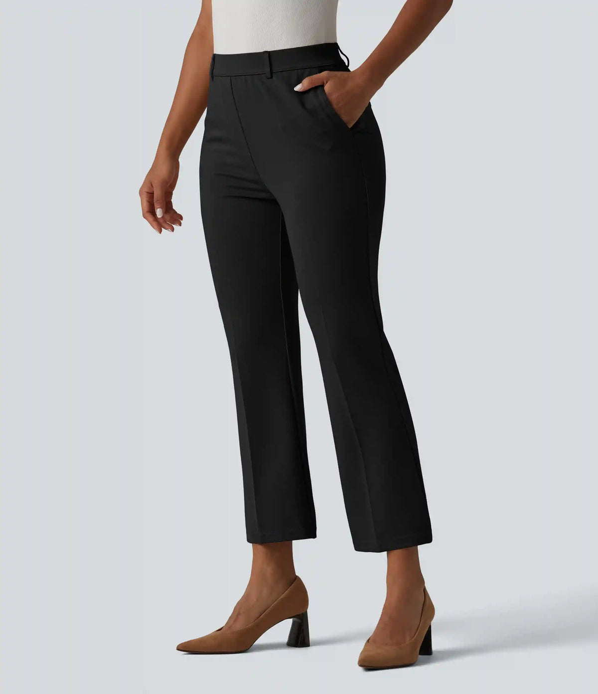 Halara Flex™ Mid Rise Work Bootcut Pants with Pockets