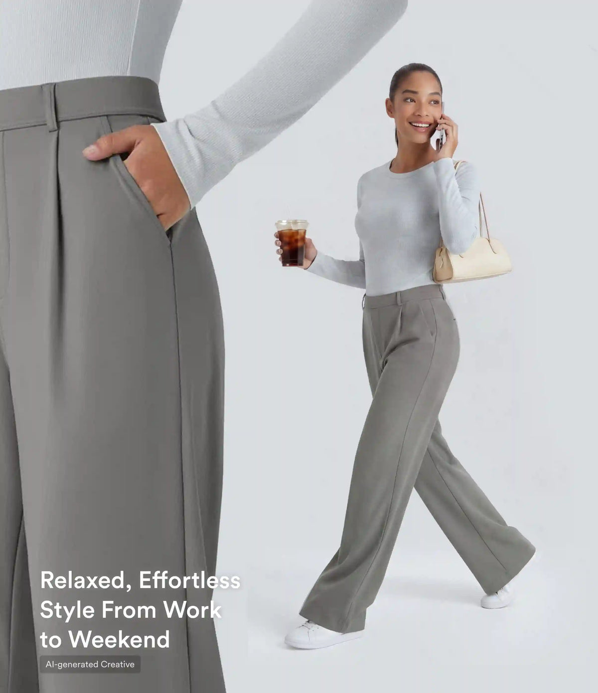 Halara Flex™ DayStretch High Waisted Pocket Work Flare Pants