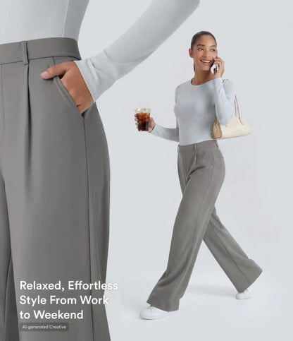 Halara Flex™ DayStretch High Waisted Pocket Work Flare Pants