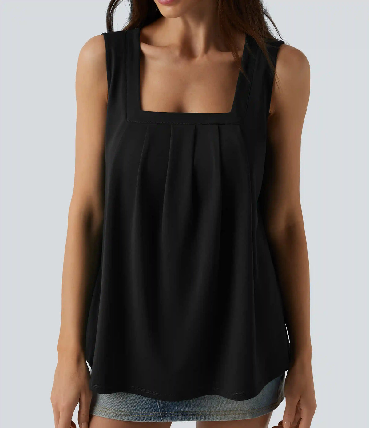 Square Neck Casual Tank Top