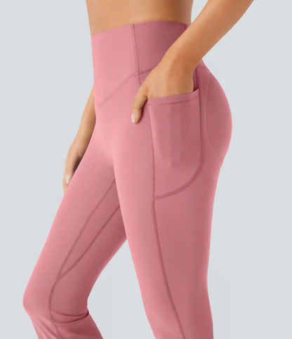 Halara UltraSculpt™ High Waisted Scrunch Butt Lifting Tummy Control Pocket Shaping Yoga Bootcut Leggings