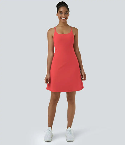 SoftlyZero™ Airy Cut Out 2-in-1 Pocket InstantCool Longer Active Dress