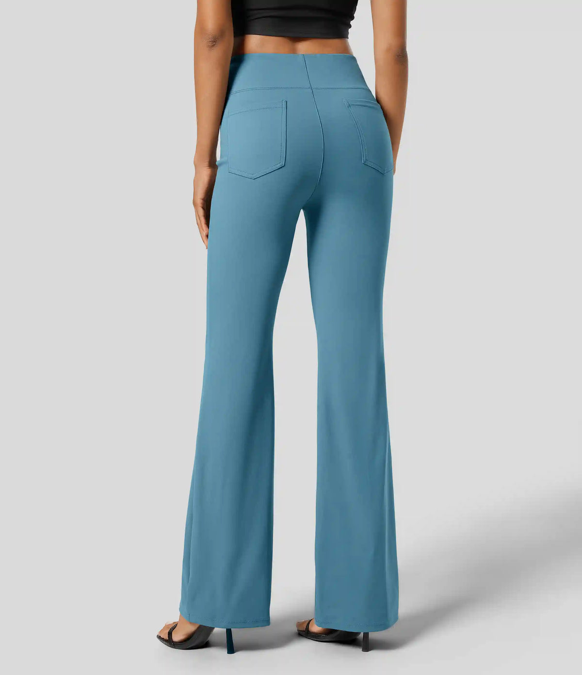 Halara Flex™ High Waisted Back Side Pocket Slight Flare Work Pants