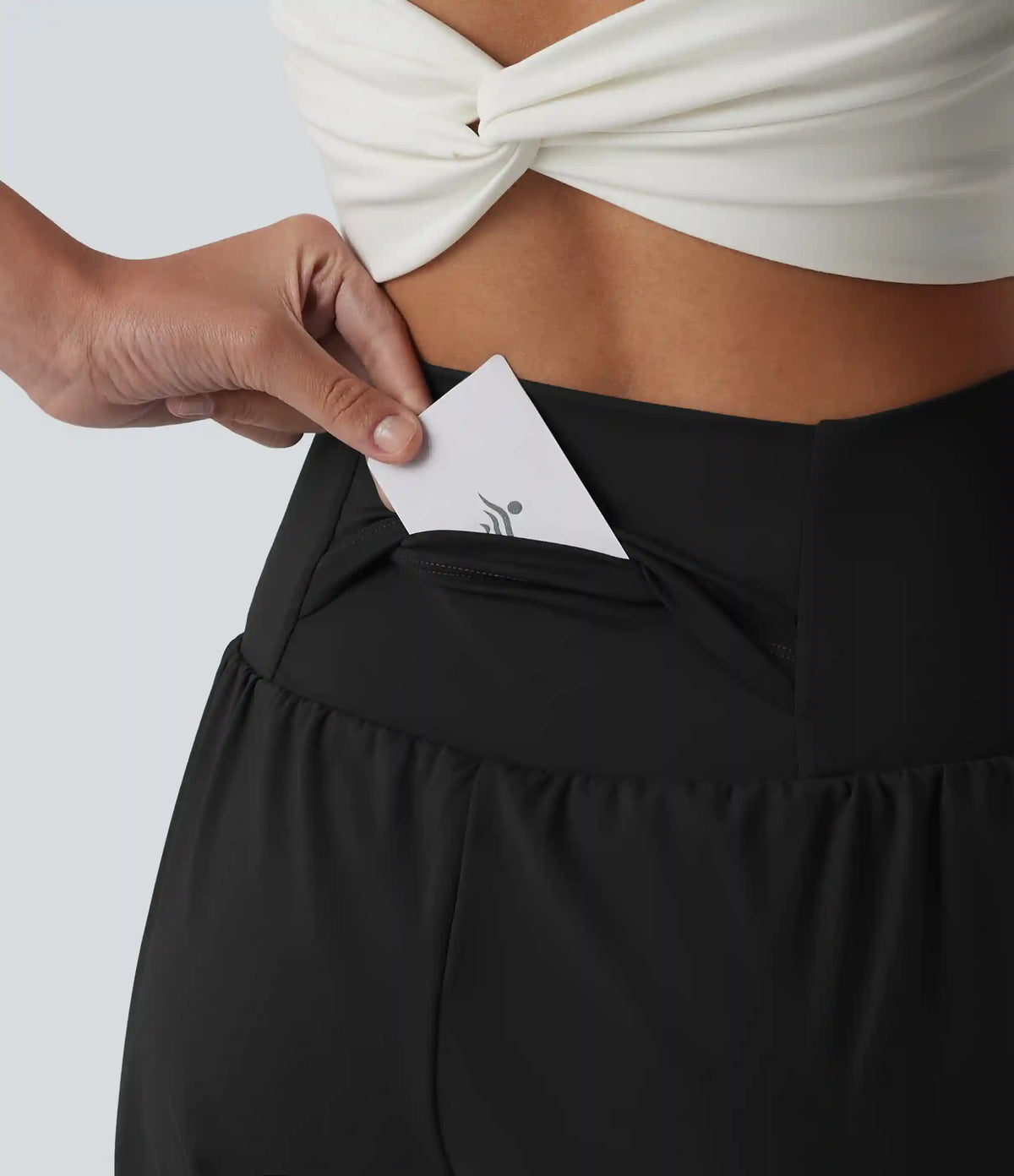 SoftlyZero™ Airy Super High Waisted 2-in-1 InstantCool Yoga Shorts 9'' with Pockets