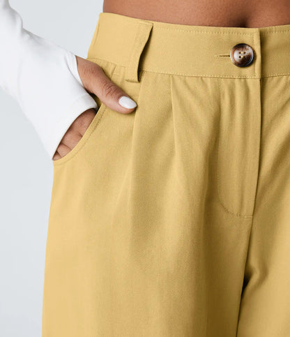 Mid Rise Casual Joggers with Pockets