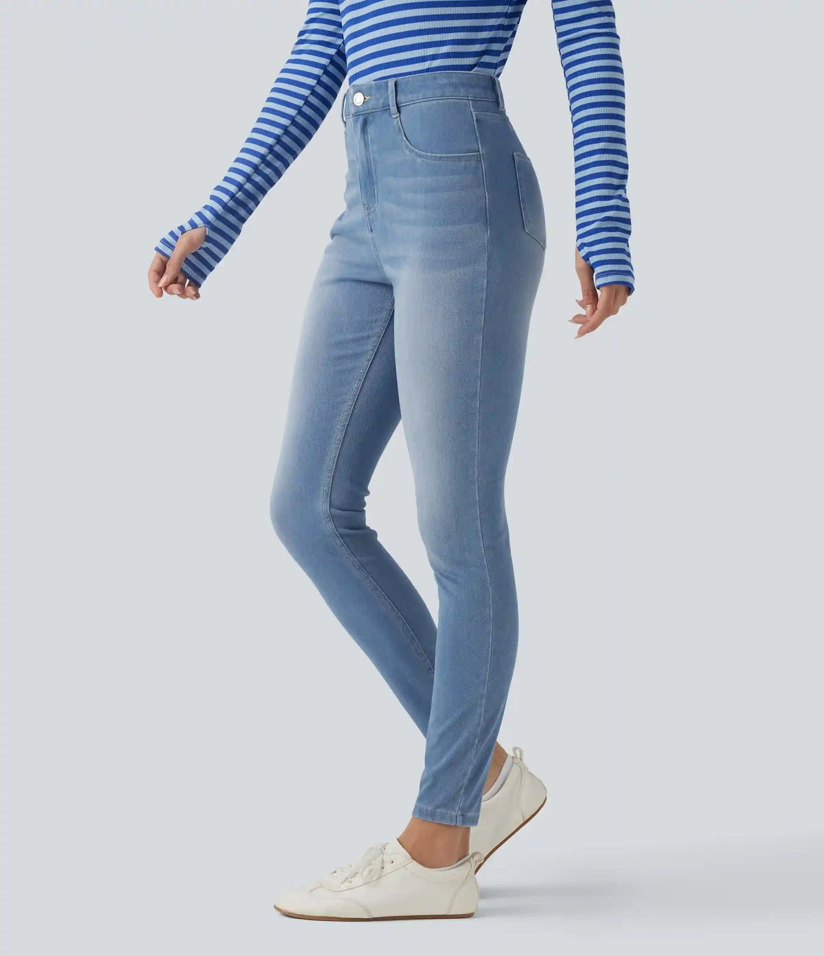 Halara Flex™ High Waisted Casual Skinny Jeans with Pockets