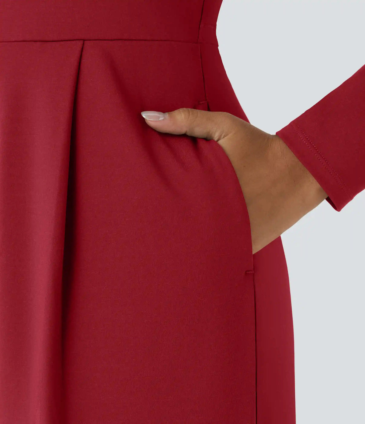 Long Sleeve Pocket Wide Leg Jumpsuit-Easy Peezy