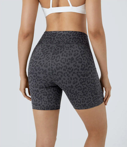 High Waisted Pocket Running Biker Shorts