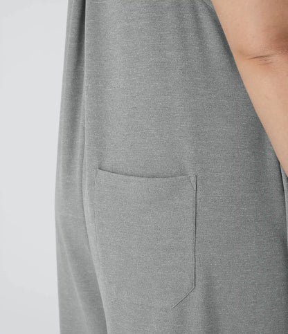 Pockets Waffle Casual Plus Size Overalls