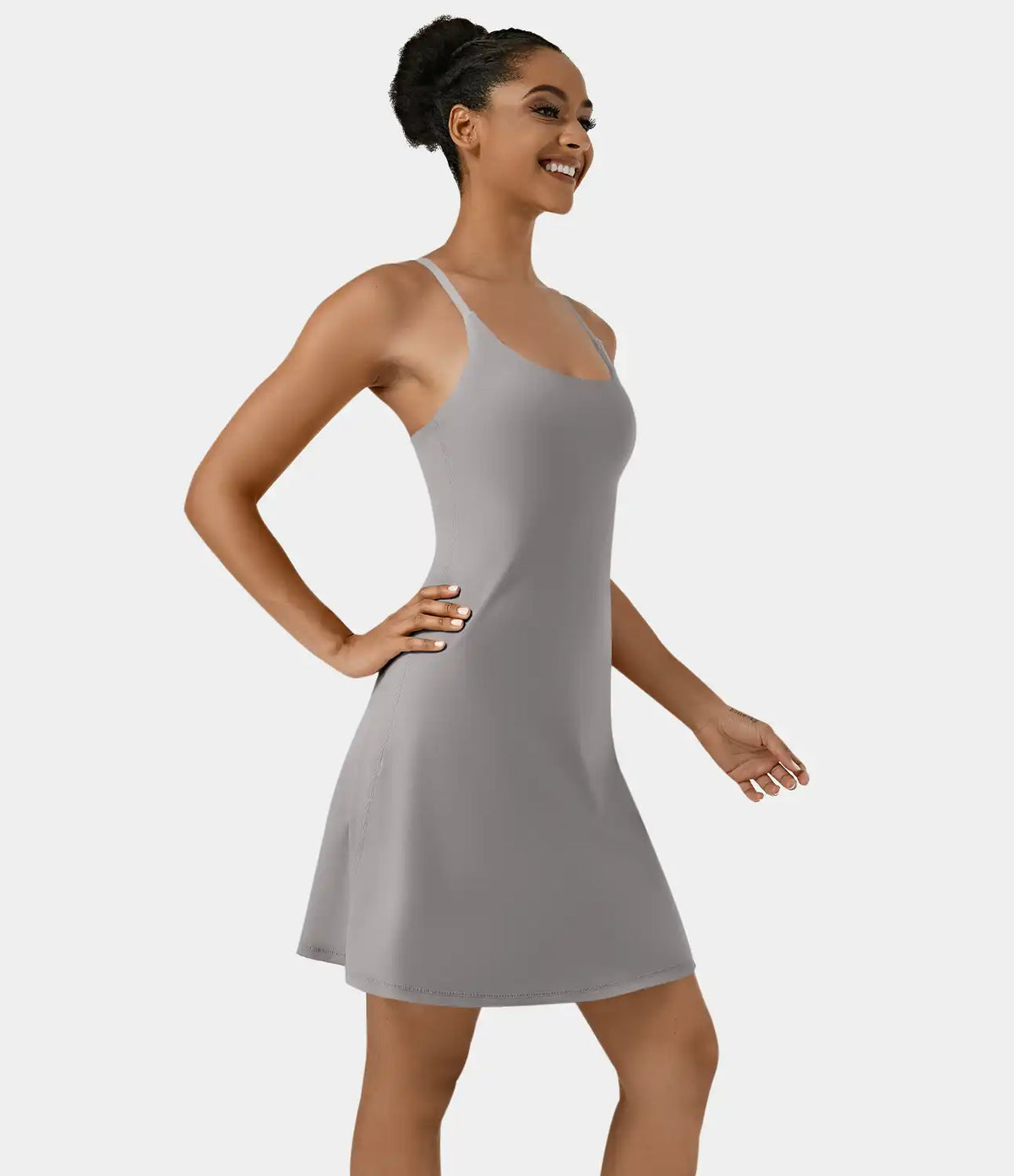 SoftlyZero™ Airy Cut Out 2-in-1 Pocket InstantCool Longer Active Dress