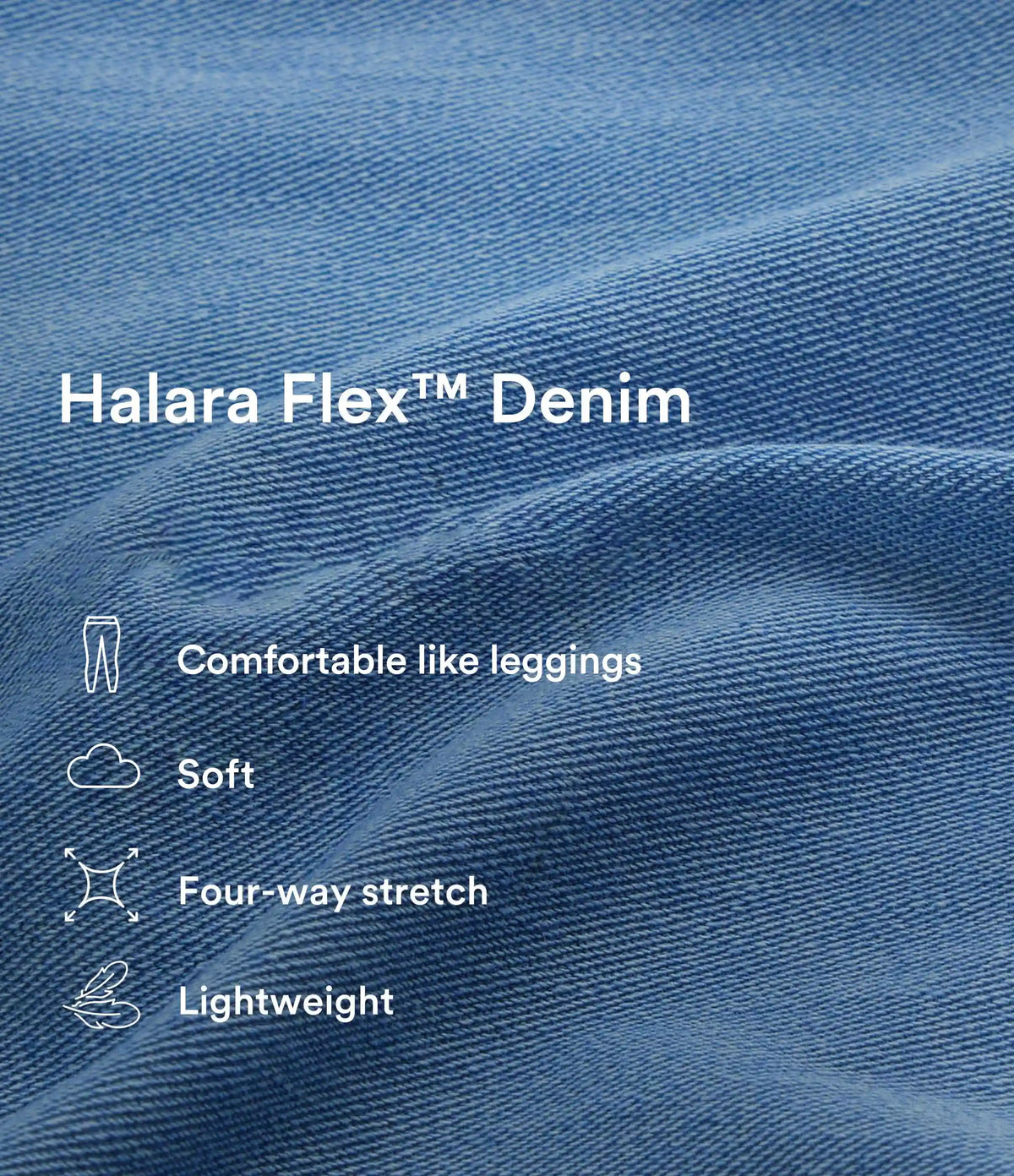 Halara Flex™ Mid Rise Pockets Straight Maxi Washed Denim Casual Skirt