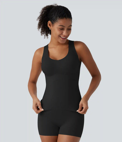 U Neck Push-Up Built-in Bra Casual Underwear