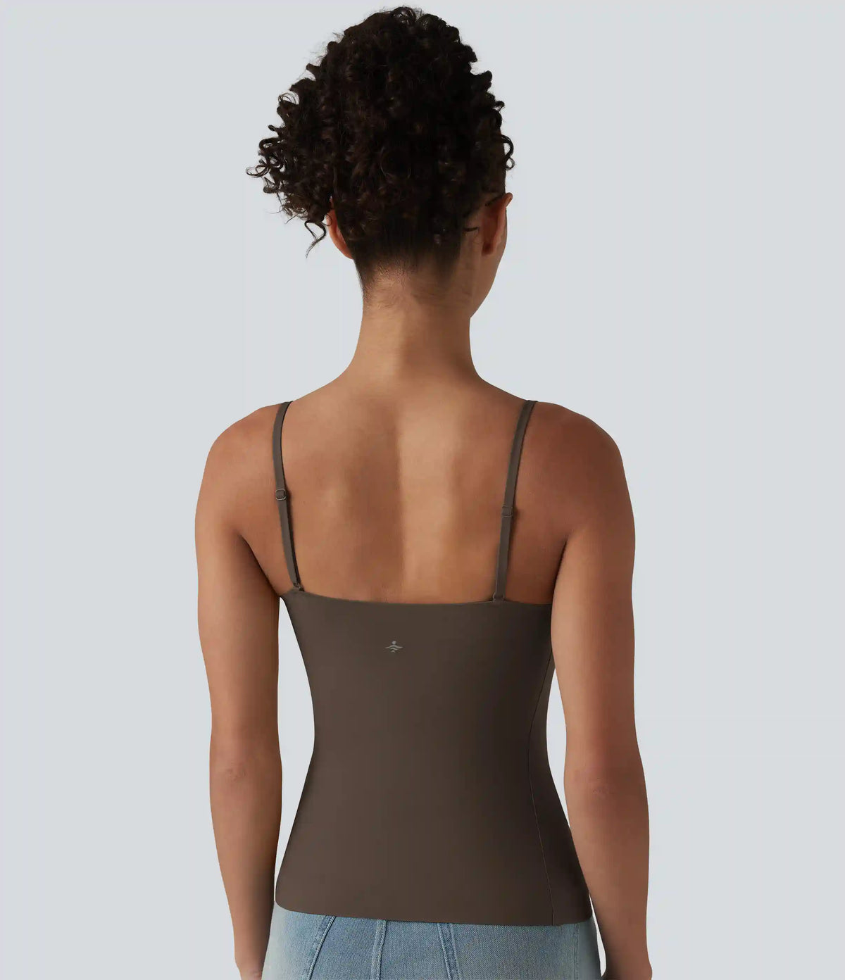 Scoop Neck Built-in Bra Casual Tank Top B-E Cups