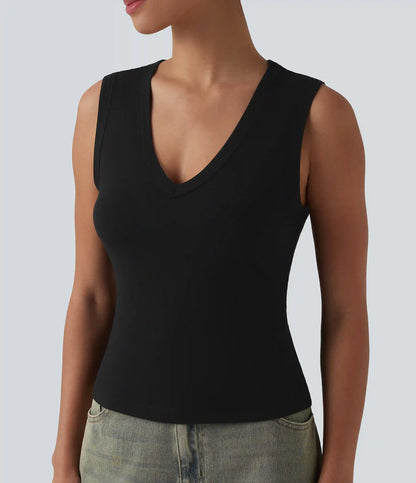 V-neck Casual Tank Top