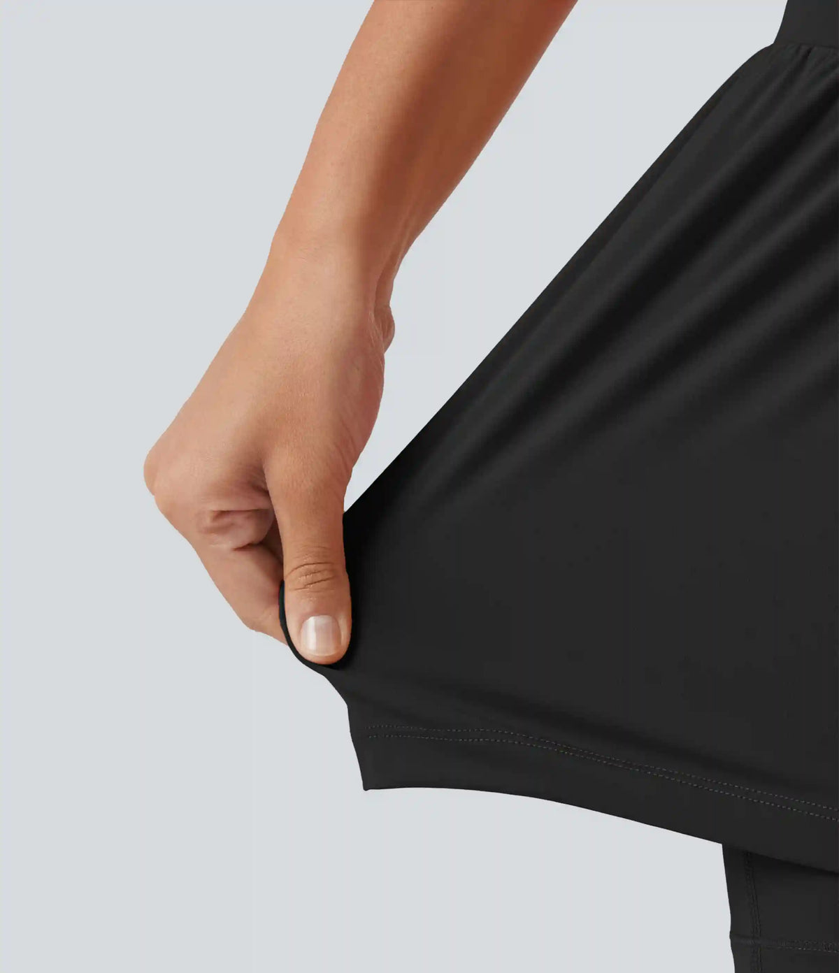 SoftlyZero™ Airy High Waisted Crossover 2-in-1 InstantCool Yoga Shorts 5'' with Pockets