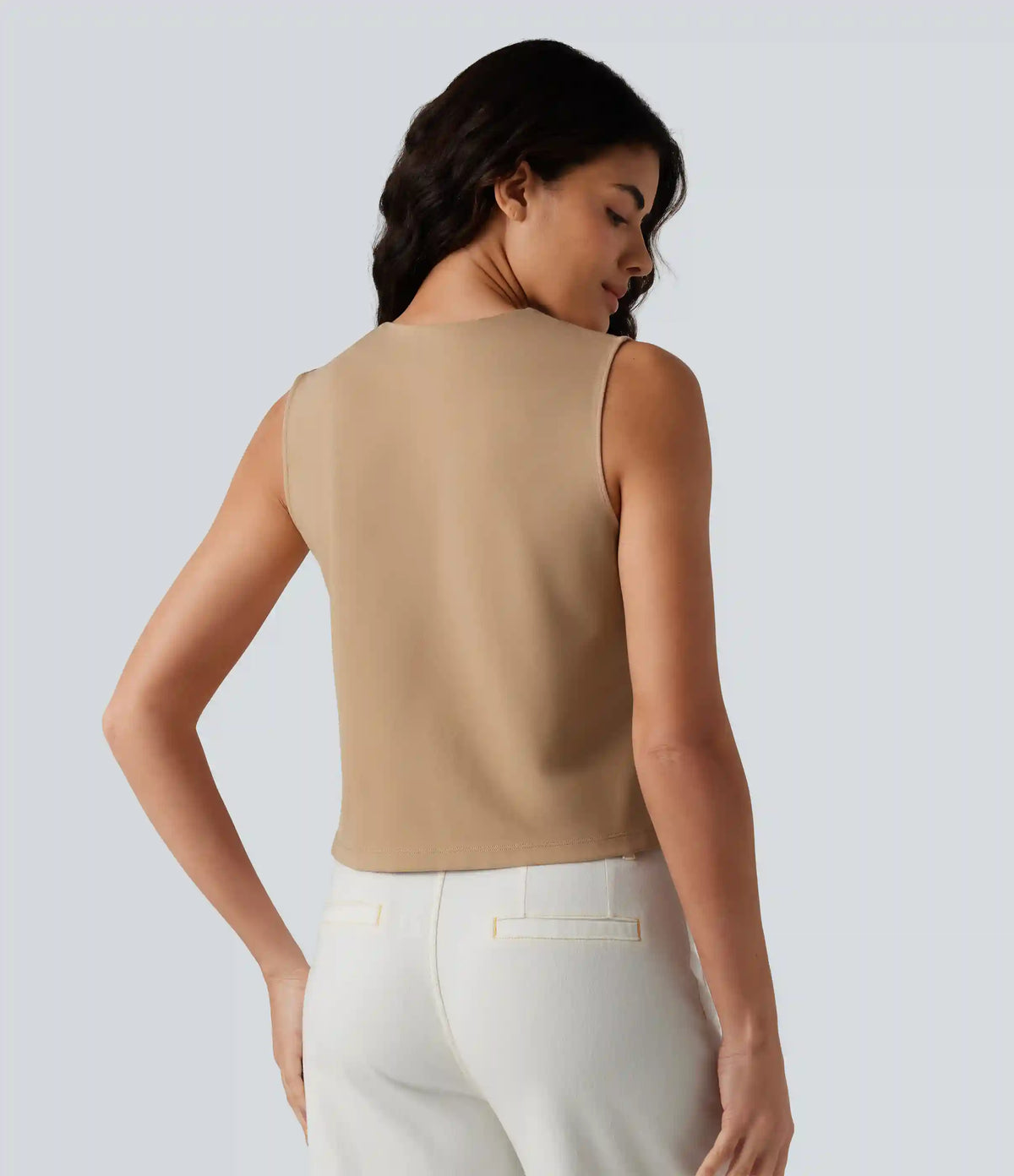 Round Neck Casual Vest