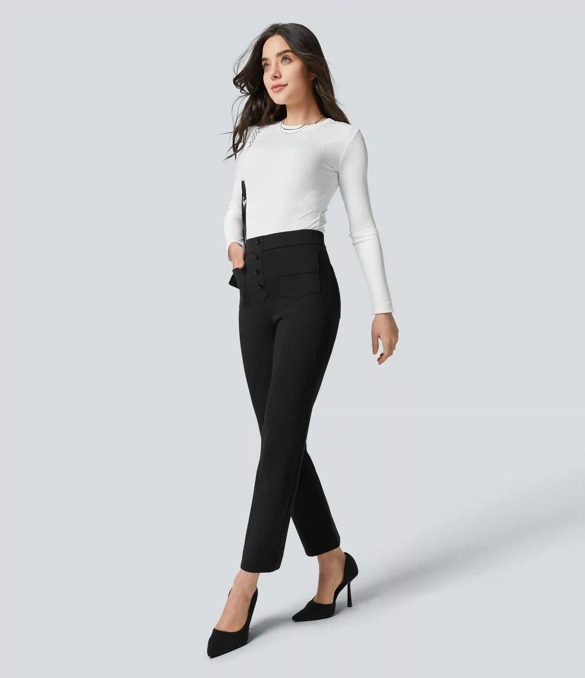 Halara Flex™ High Waisted Pockets Ankle Length Work Pants