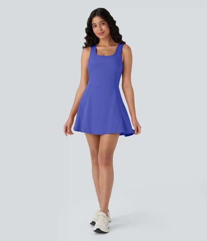 SoftlyZero™ Airy U Neck 2-in-1 Pocket Mini InstantCool Dance Active Dress