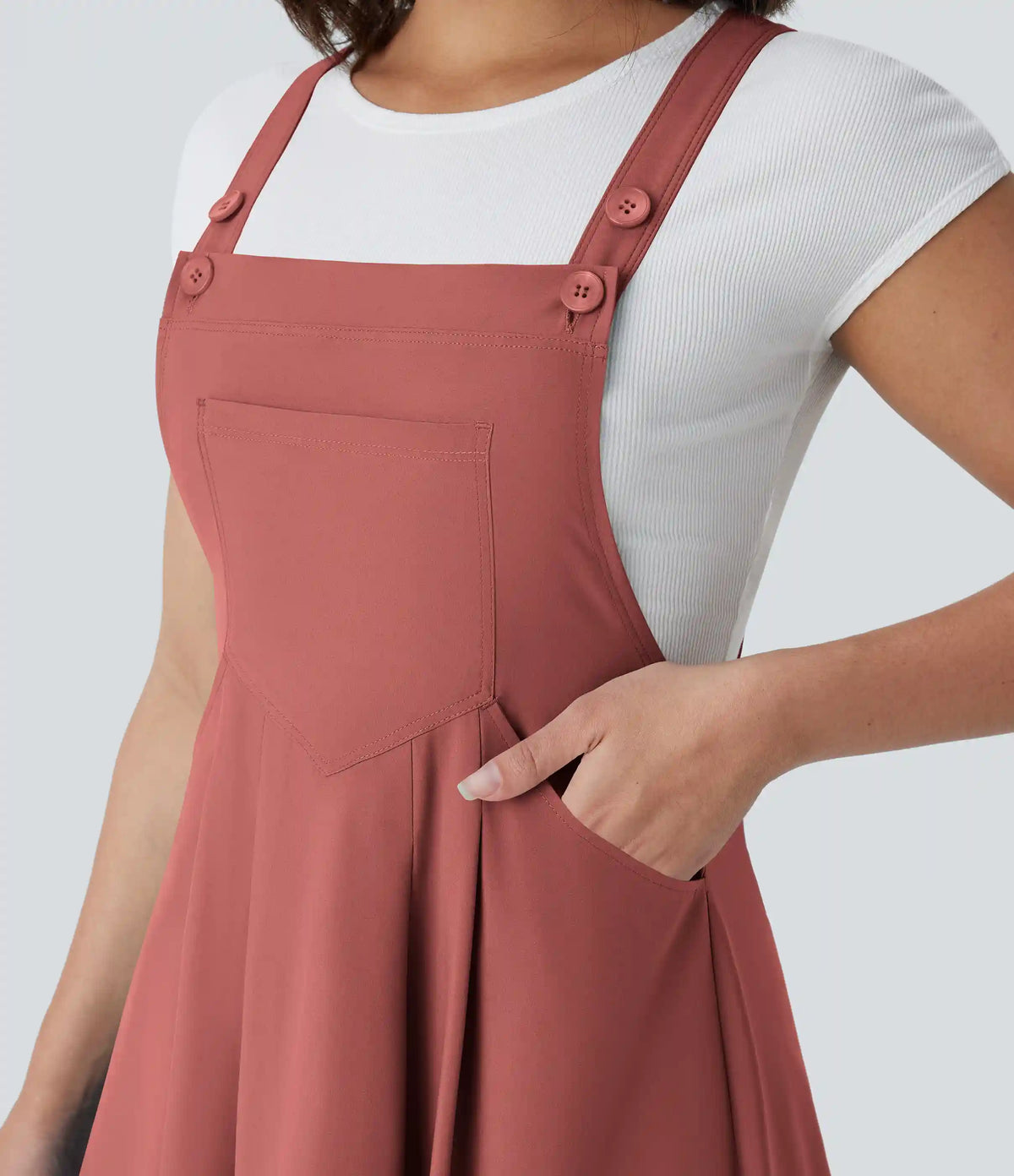 Breezeful™ Pockets Flowy Quick Dry Midi Casual Dress