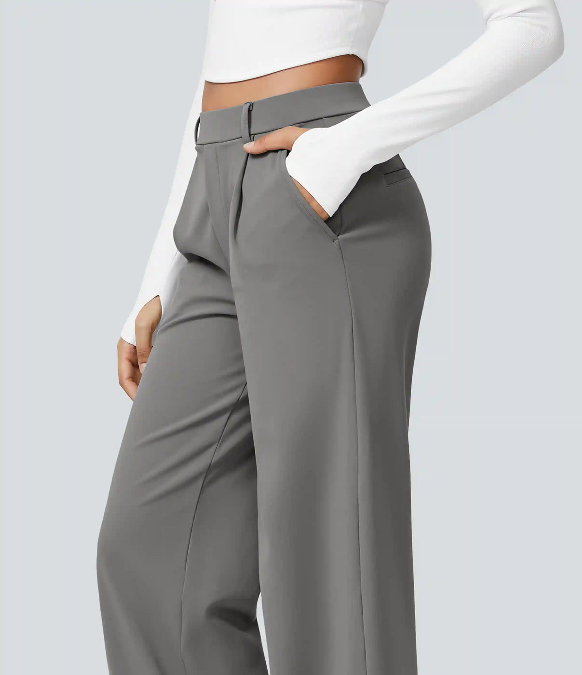 Halara Flex™ DayStretch High Waisted Pocket Straight Leg Work Pants
