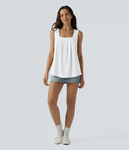 Square Neck Casual Tank Top