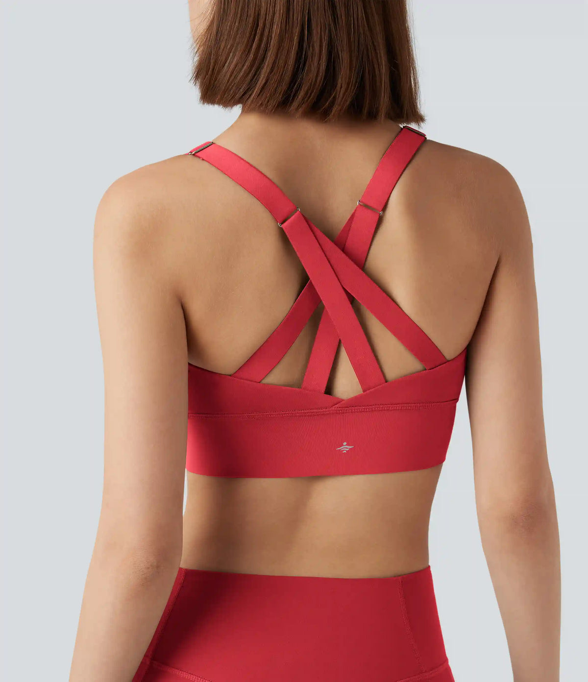SpeedWave™ Medium Support Push Up Zipper Adjustable Buckle Quick Dry Running Sports Bra