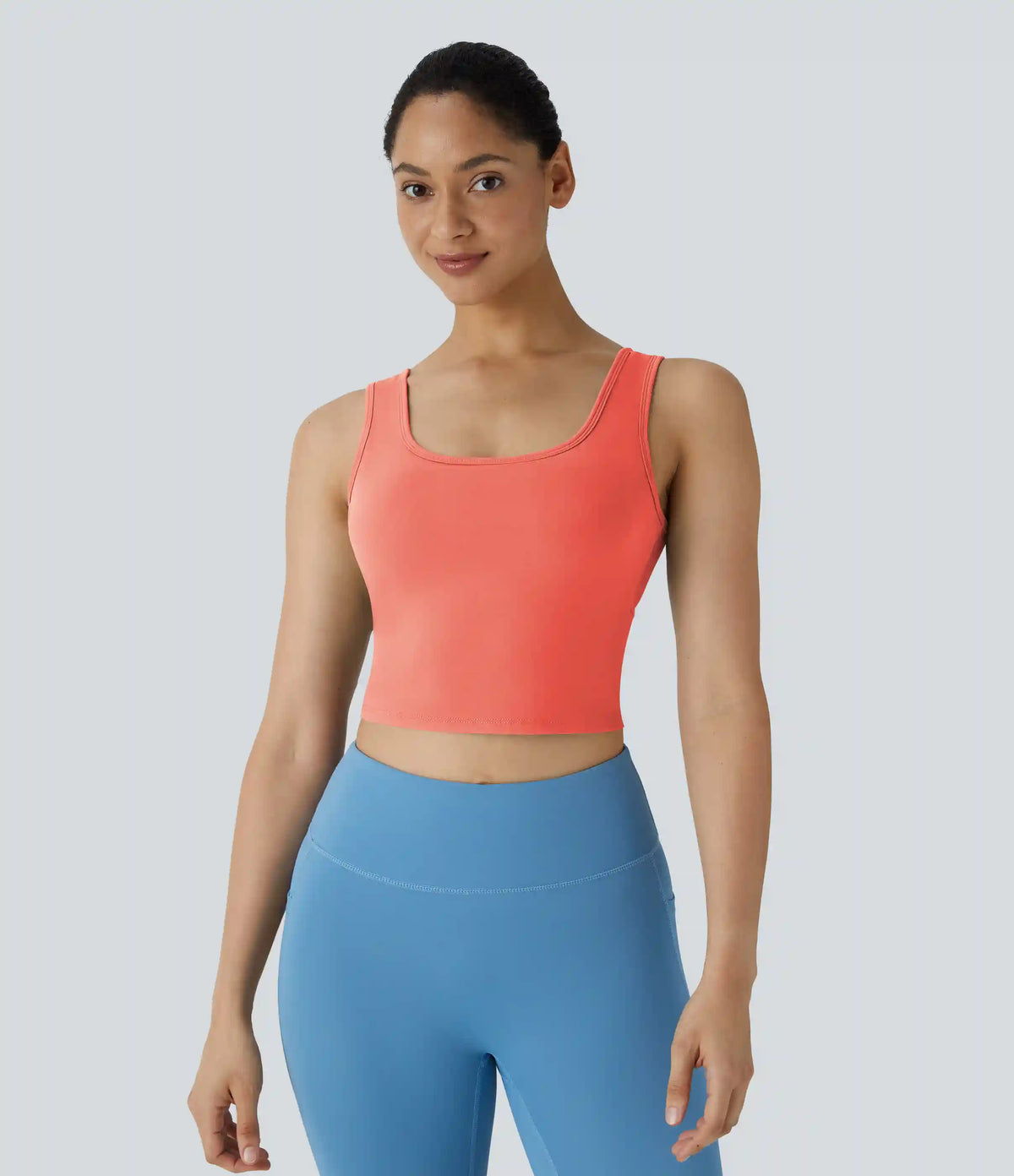 U Neck Crossover Barre Ballet Dance Tank Top A-D Cups