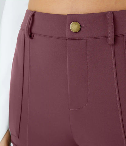 DayStretch High Waisted Zipper Pockets Solid Skinny Cargo Pants