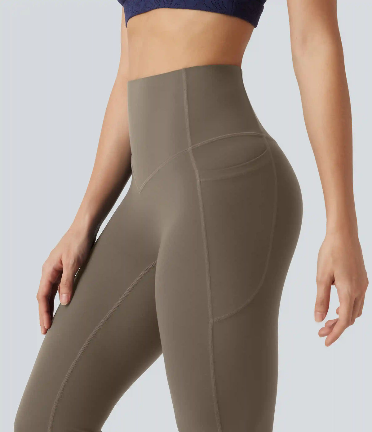 Halara UltraSculpt™ High Waisted Tummy Control Shaping Bootcut Yoga Leggings with Pockets