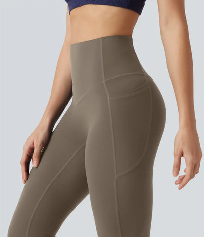 Halara UltraSculpt™ High Waisted Tummy Control Shaping Bootcut Yoga Leggings with Pockets