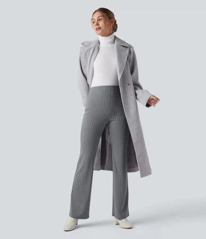 Halara Flex™ High Waisted Striped Work Flare Pants with Pockets