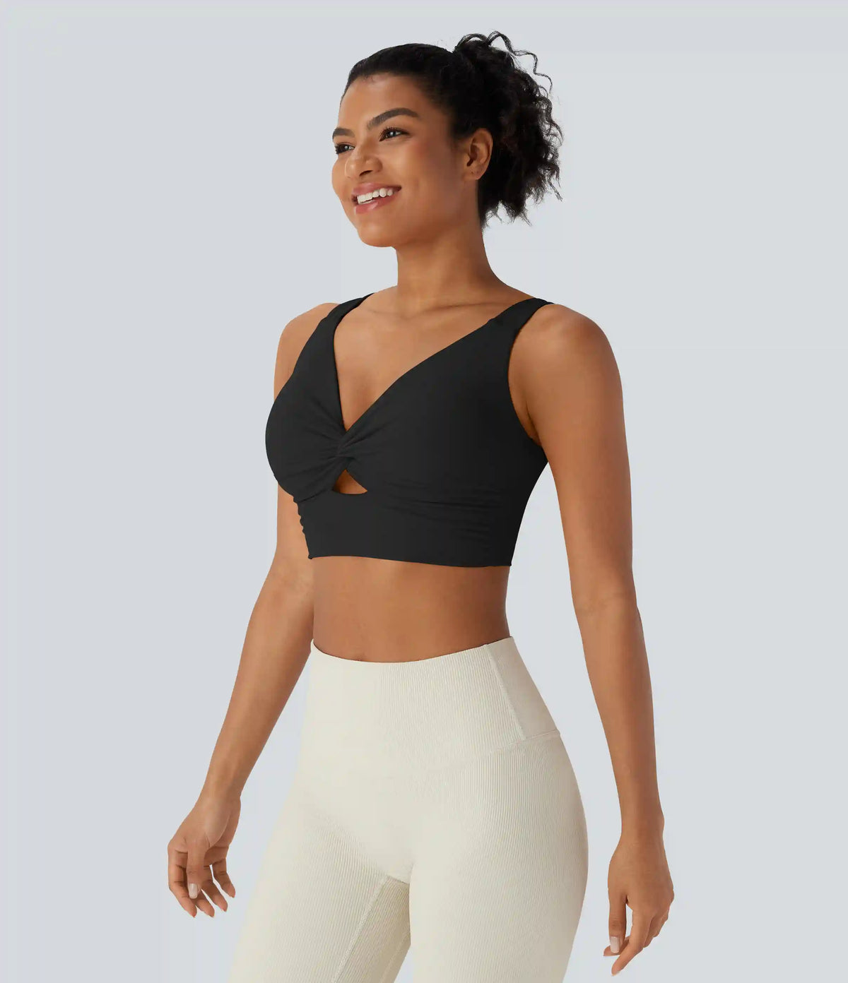 SoftlyZero™ Airy Low Support Cut Out InstantCool Yoga Sports Bra DD-F Cups