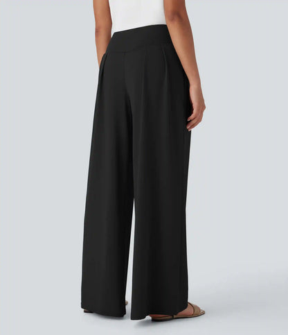 High Waisted Wide Leg Baggy Casual Pants with Pockets