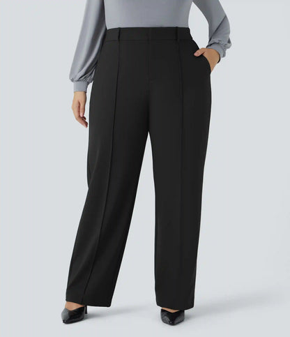 Halara Flex™ High Waisted Zipper Pocket Straight Leg Plus Size Work Pants